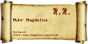 Muhr Magdolna névjegykártya